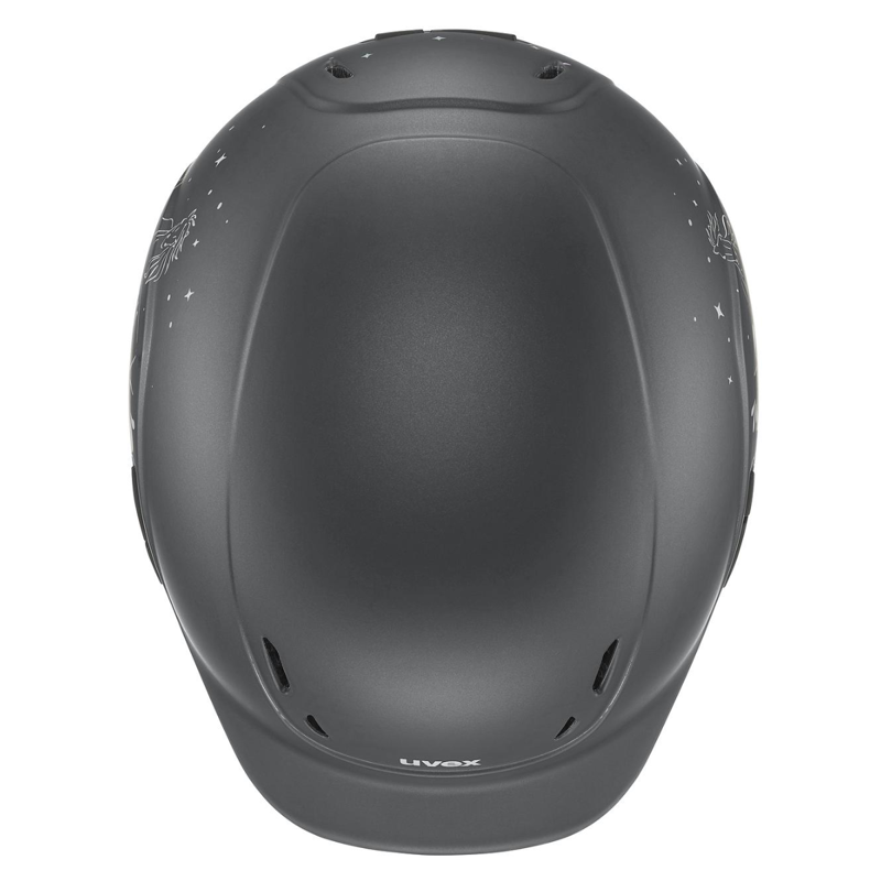 Uvex Kidoxx Riding Hat - Happy Horse Anthracite Matt - XXXS-XS-3
