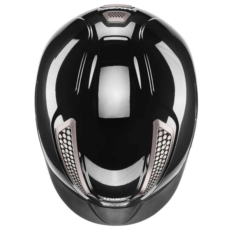 Uvex Perfexxion III Shiny Riding Hat - Shiny Black-3