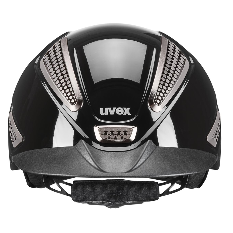 Uvex Perfexxion III Shiny Riding Hat - Shiny Black-2