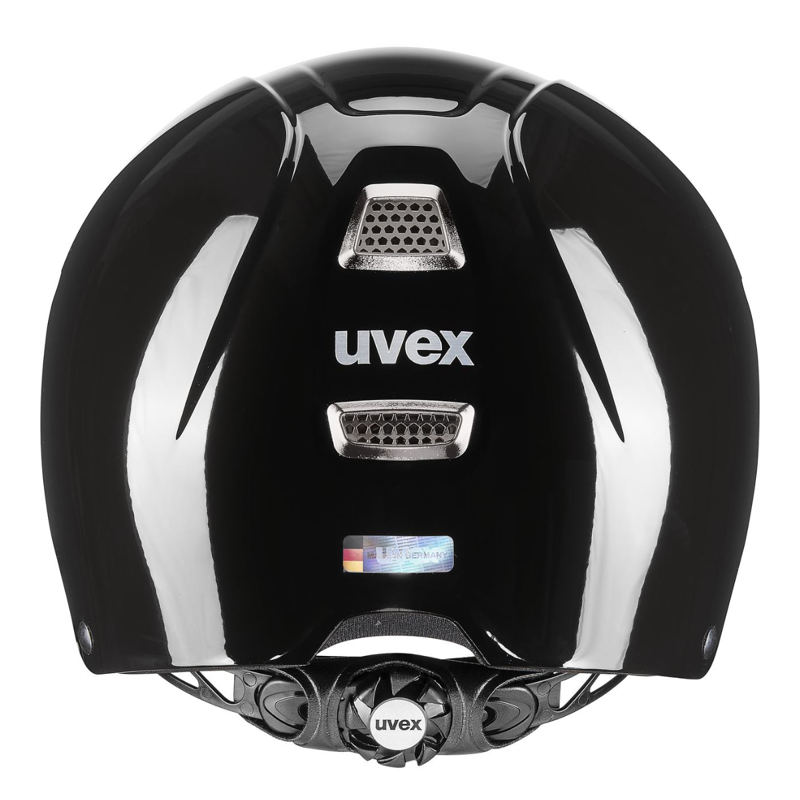 Uvex Perfexxion III Shiny Riding Hat - Shiny Black-1