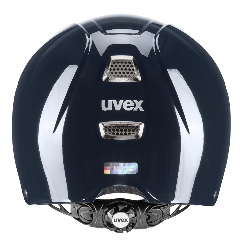Uvex Perfexxion III Shiny Riding Hat - Shiny Navy-1