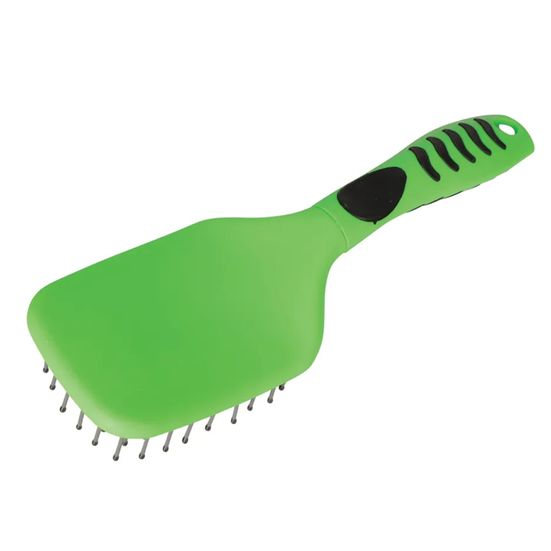 Hy Equestrian Vivid Mane and Tail Brush - Green-1