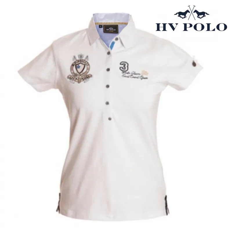 HV Polo Gipson Ladies Polo Shirt - White