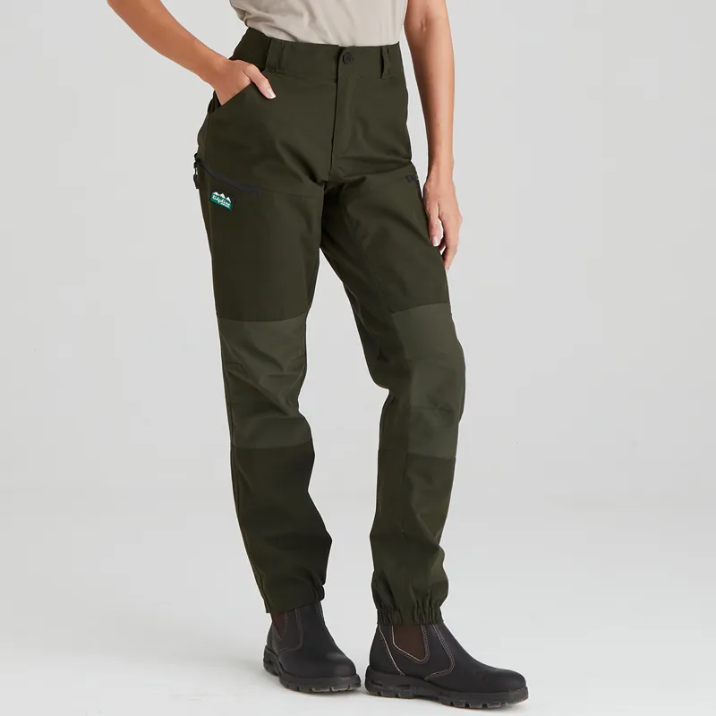 Ridgeline Women's Cambrian Trouser - Deep Forest-1