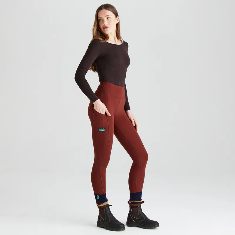 Ridgeline Women's Infinity Leggings - Oxblood-3
