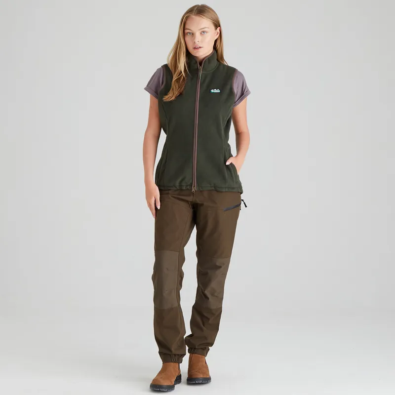 Ridgeline Women's Kodiak Fleece Gilet - Deep Forest-4
