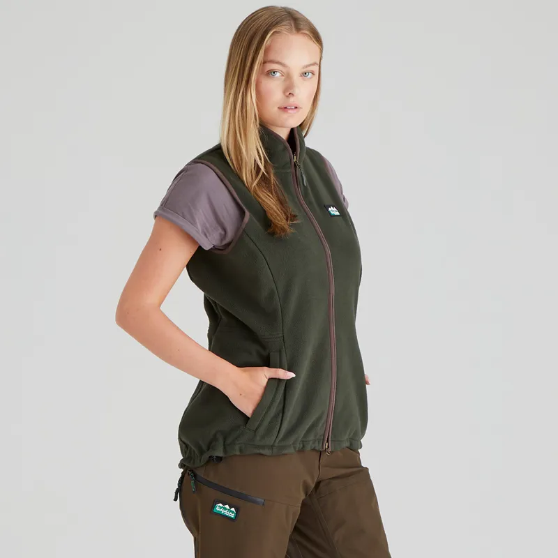 Ridgeline Women's Kodiak Fleece Gilet - Deep Forest-1