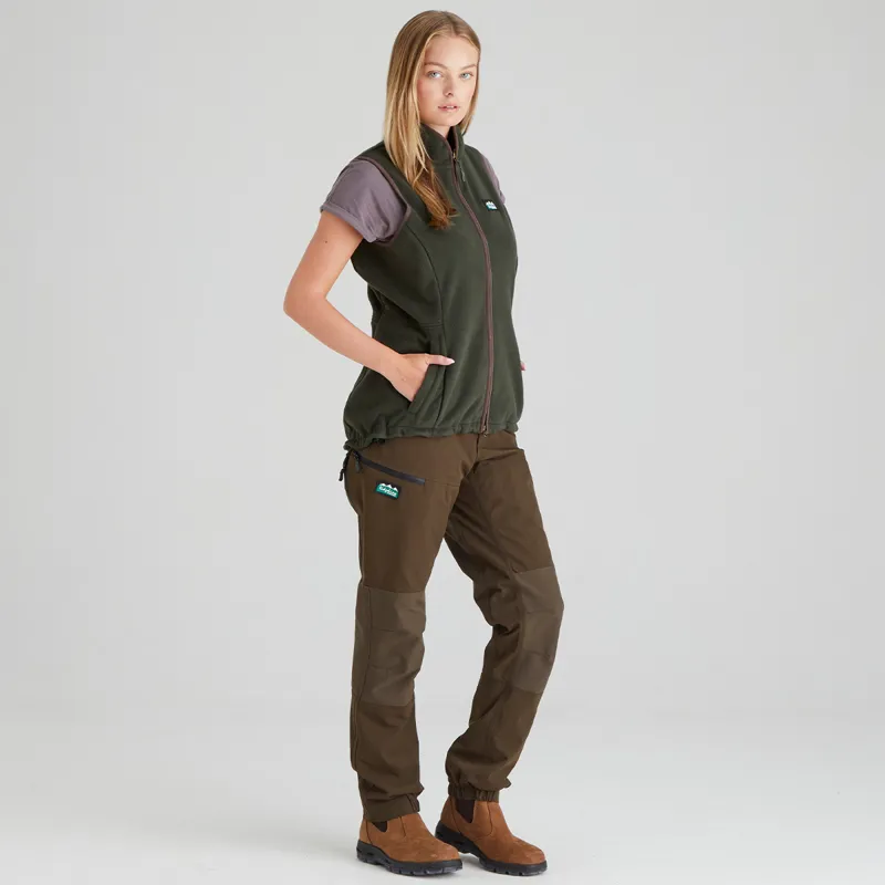 Ridgeline Women's Kodiak Fleece Gilet - Deep Forest-3
