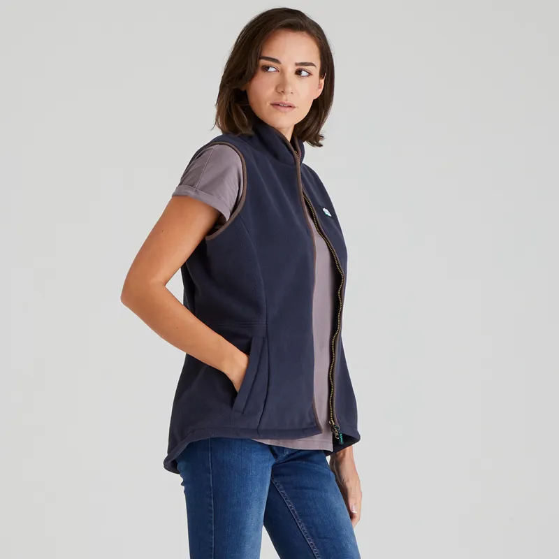 Ridgeline Women's Kodiak Fleece Gilet - Navy-1