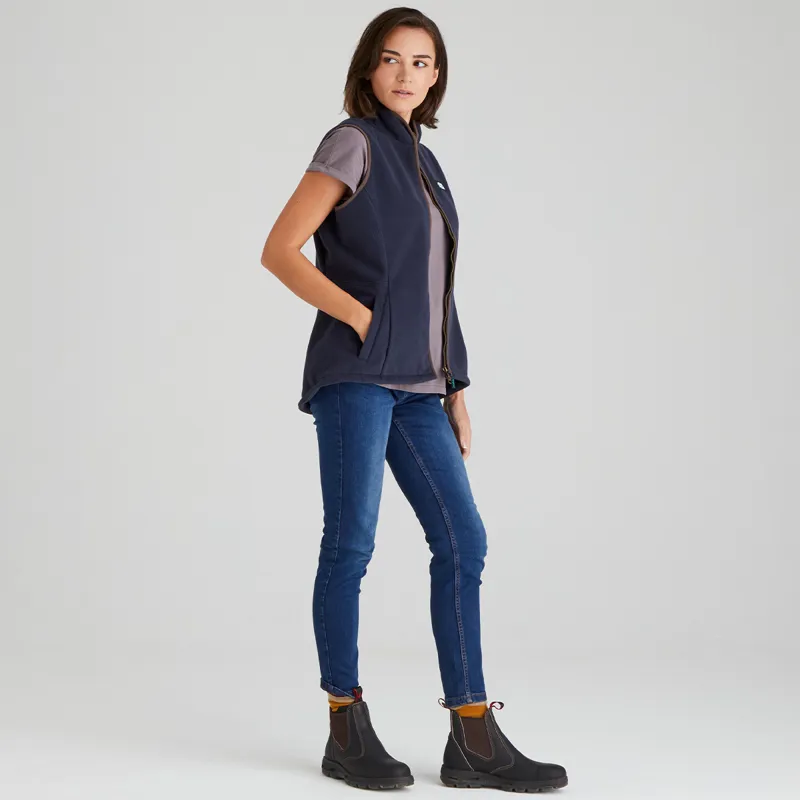 Ridgeline Women's Kodiak Fleece Gilet - Navy-4