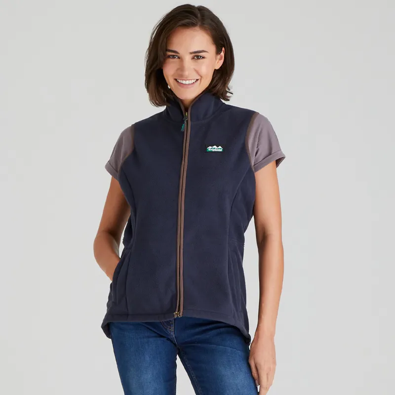 Ridgeline Women's Kodiak Fleece Gilet - Navy