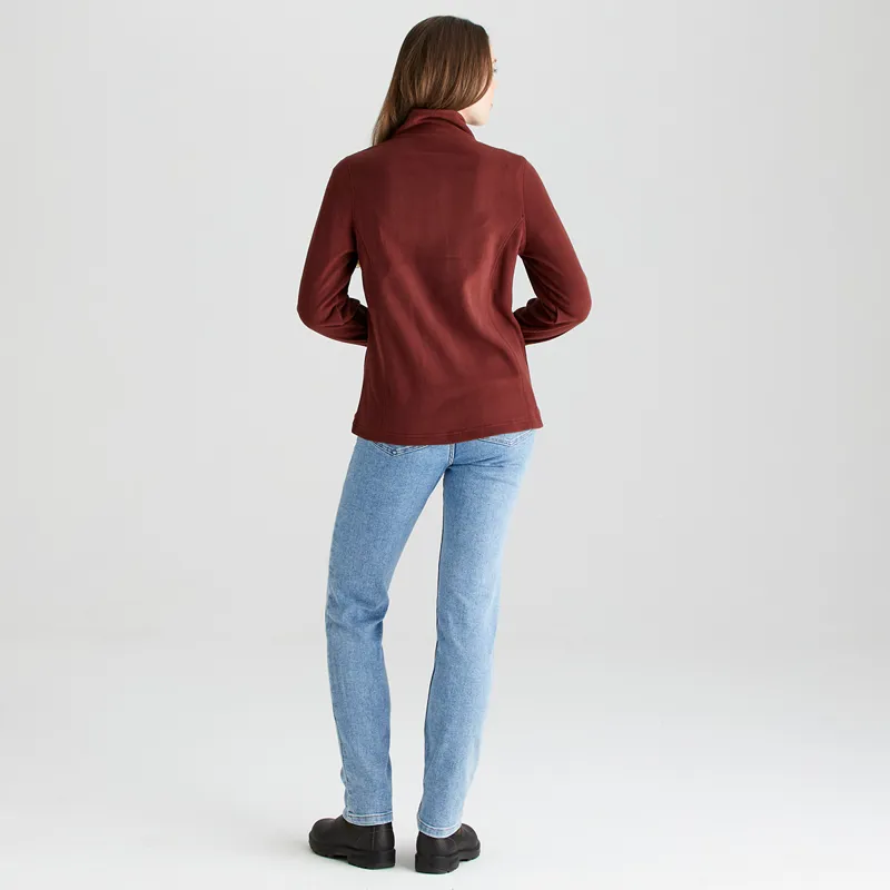 Ridgeline Women's Narvik Fleece - Oxblood-4