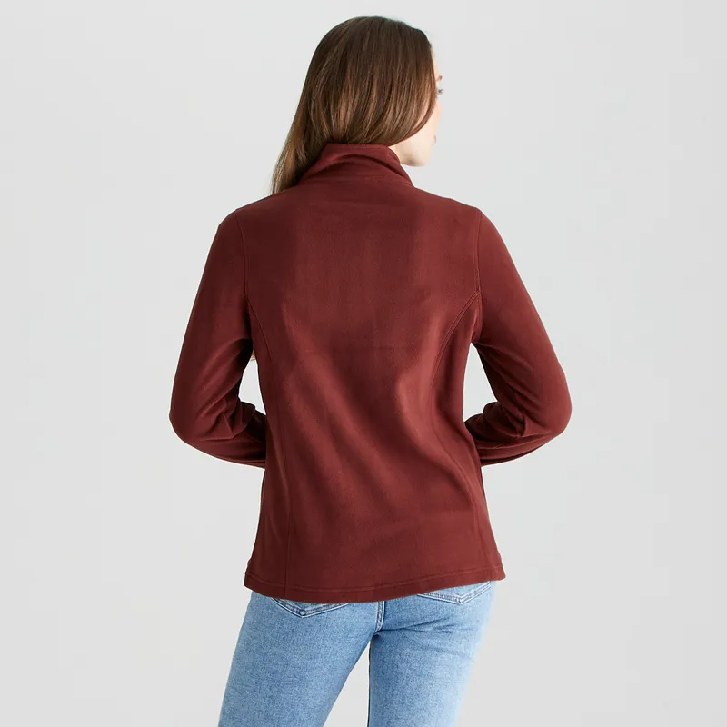 Ridgeline Women's Narvik Fleece - Oxblood-2