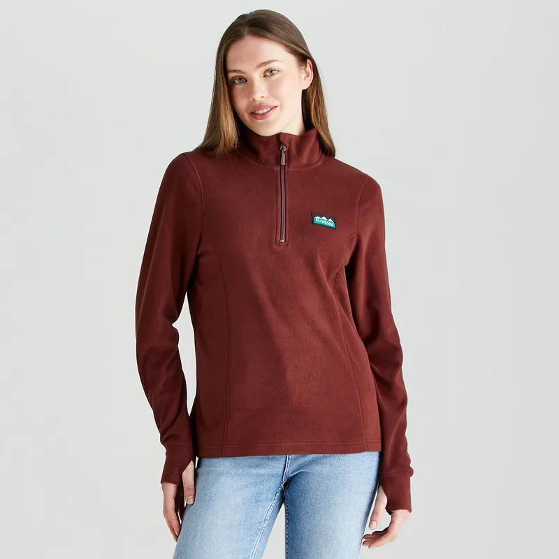 Ridgeline Women's Narvik Fleece - Oxblood