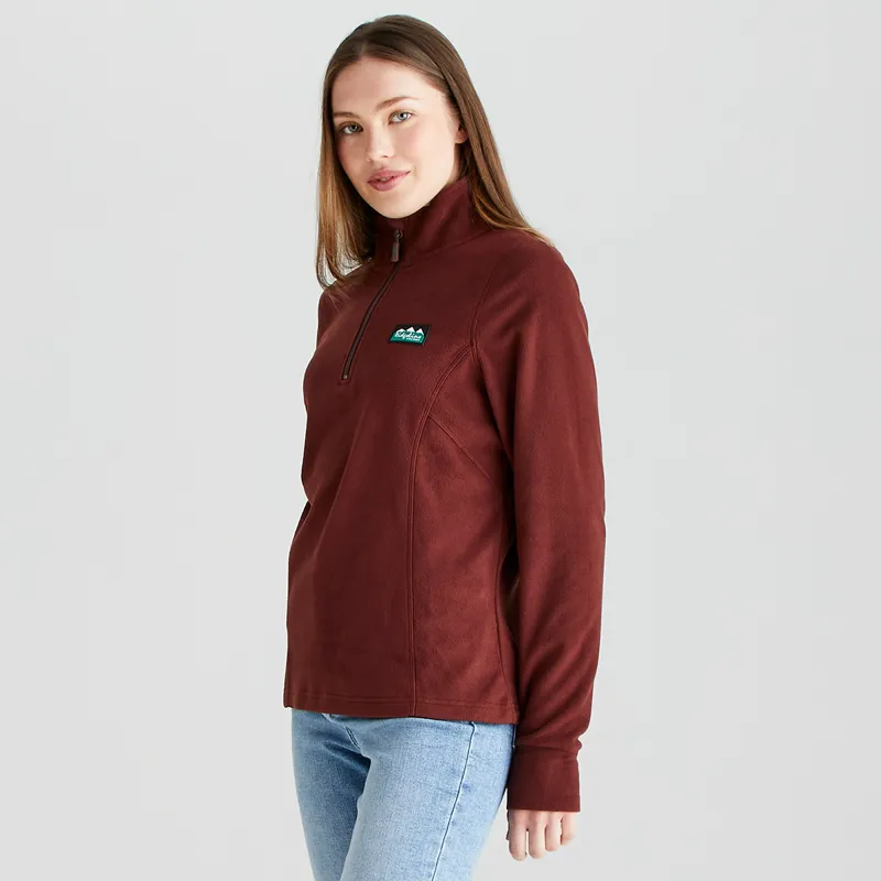 Ridgeline Women's Narvik Fleece - Oxblood-1