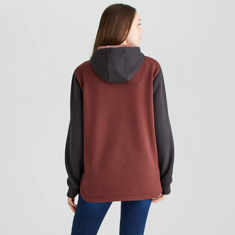Ridgeline Women's Tribe Hoodie - Oxblood Tri Colour-3