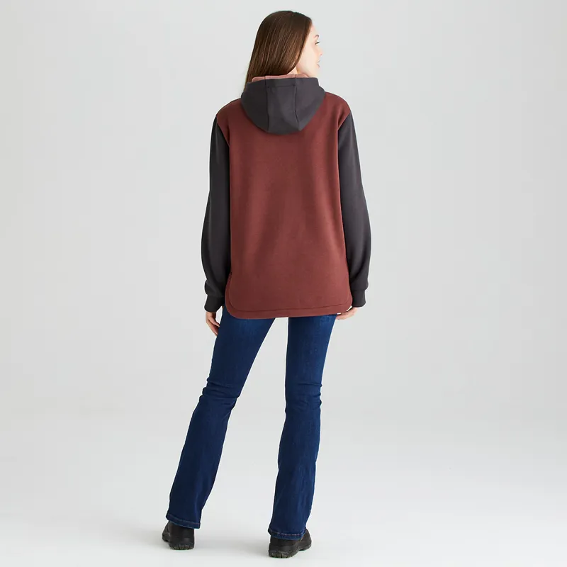 Ridgeline Women's Tribe Hoodie - Oxblood Tri Colour-2