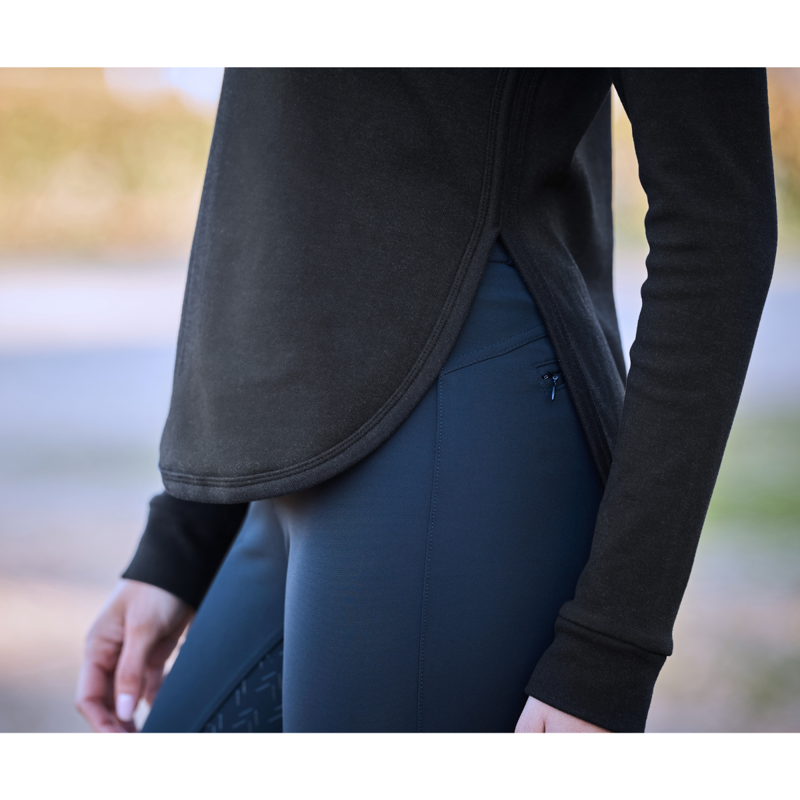 WeatherBeeta London Layer Long Sleeve Top - Black Marle-3