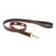 WeatherBeeta Polo Leather Dog Lead - Cowdray Brown/Black/Red/White