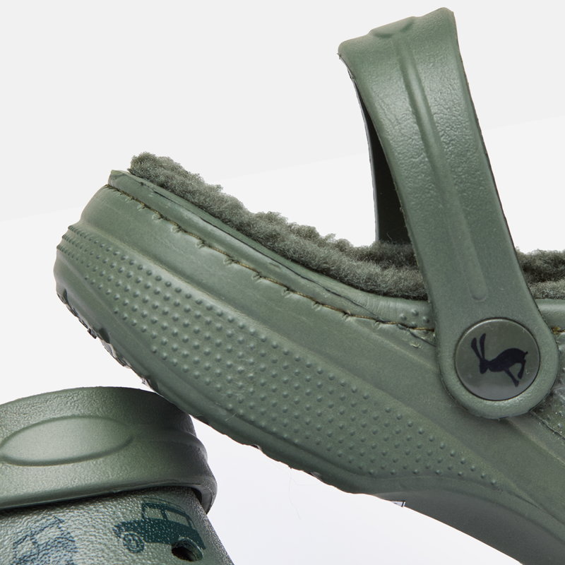 Joules Boys' Winter Poole Clogs - Green-3