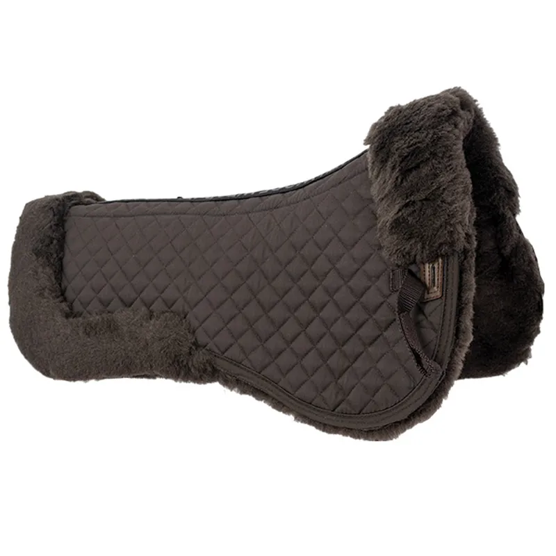 Woof Wear Sheepskin Half Pad - Chocolate