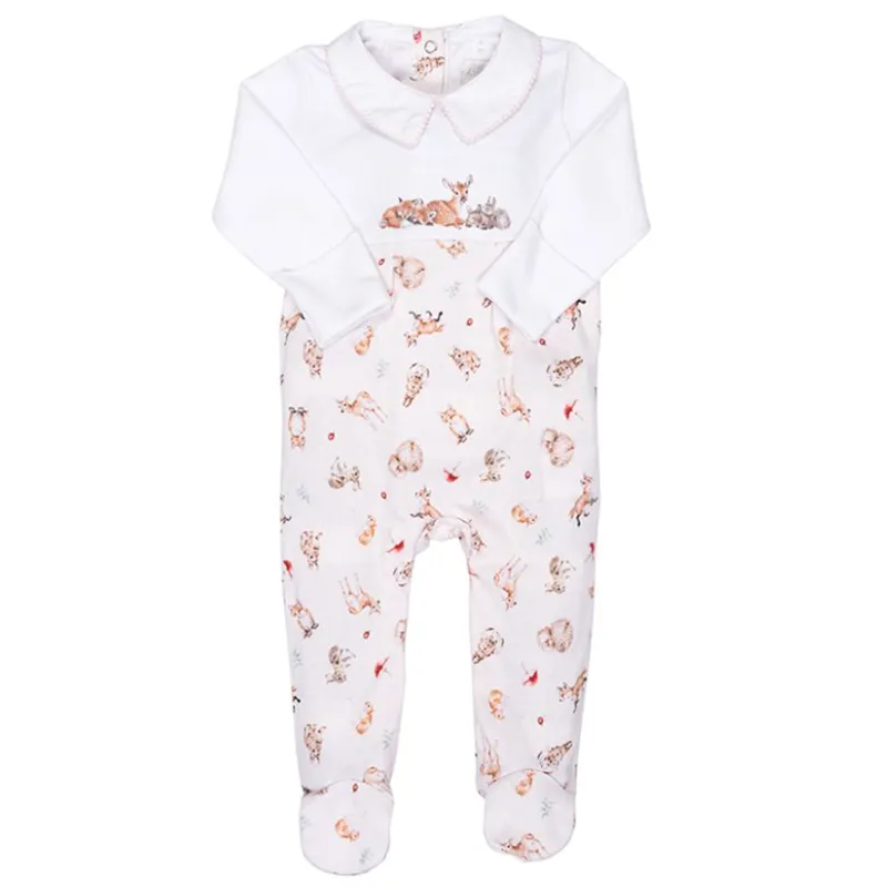 Wrendale Designs Little Forest Placement Print Babygrow