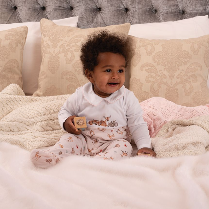 Wrendale Designs Little Forest Placement Print Babygrow-1