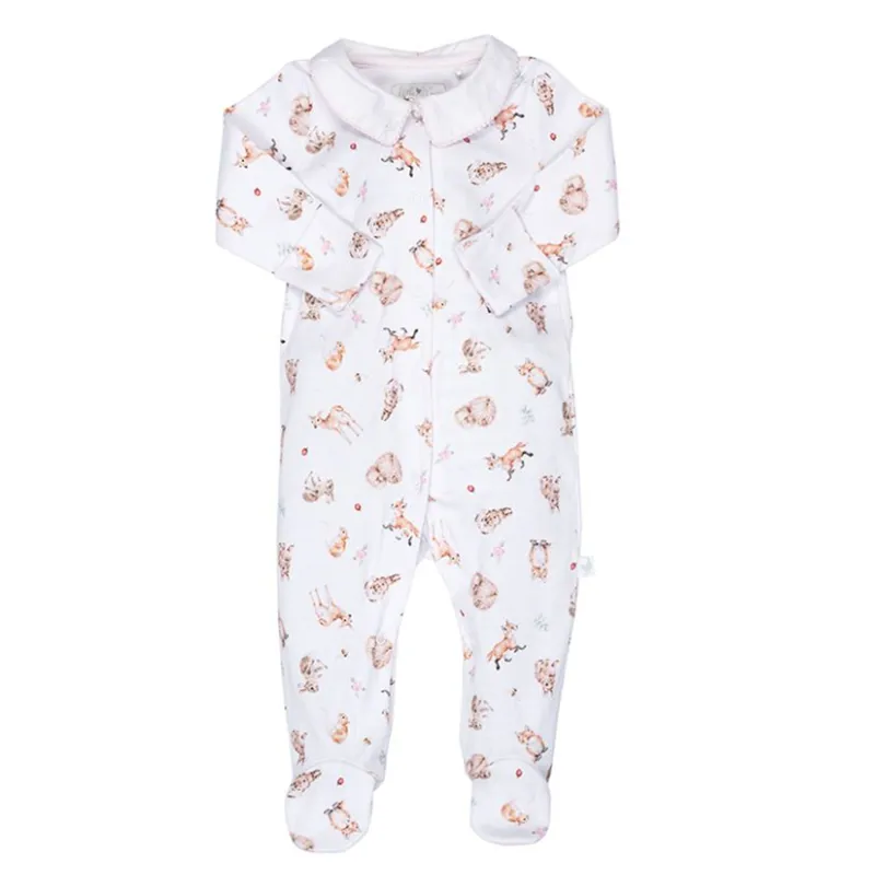 Wrendale Designs Little Forest Printed Babygrow