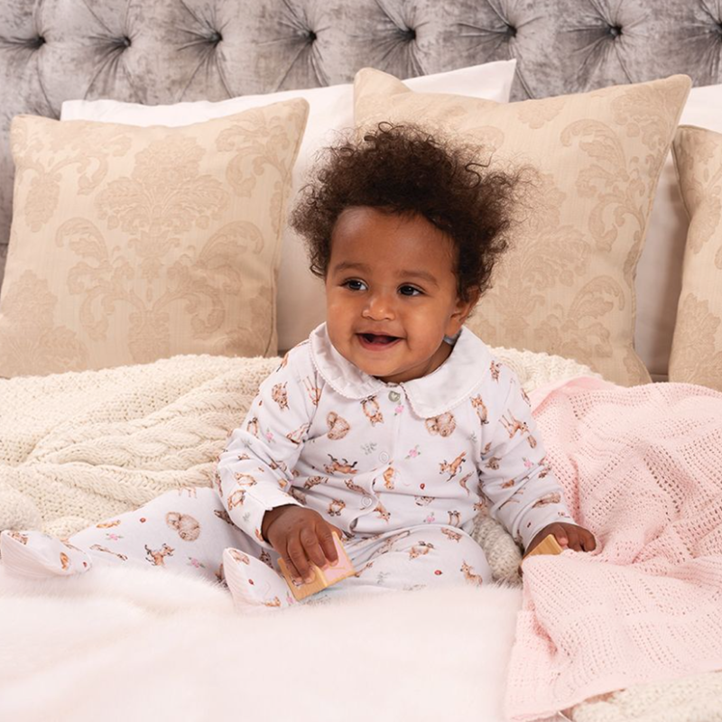 Wrendale Designs Little Forest Printed Babygrow-1
