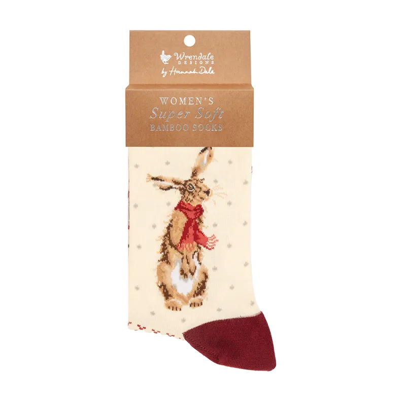 Wrendale Designs Women's 'Winter Hare' Christmas Socks