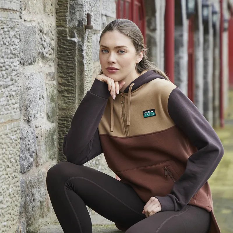Ridgeline Women's Tribe Hoodie - Nutmeg Tri Colour-9