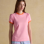 Joules Ladies Erin Jersey T-Shirt - Pink