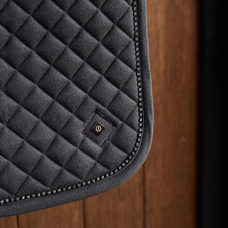 Imperial Riding Penny Herringbone GP Saddlepad Full - Grey-3