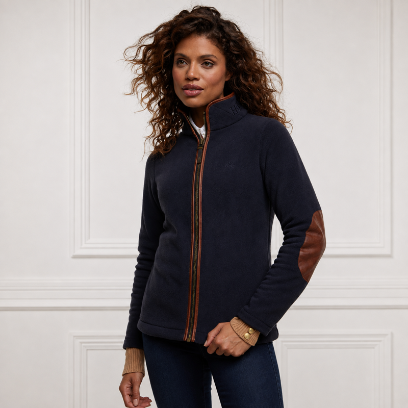 Holland Cooper Country Fleece Jacket - Ink Navy