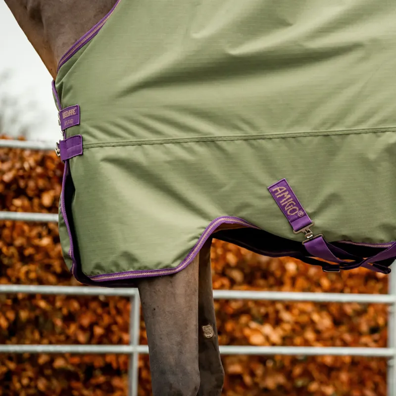 Horseware Amigo Hero Ripstop Original 50g Turnout Rug - Bramble/Winterberry-5