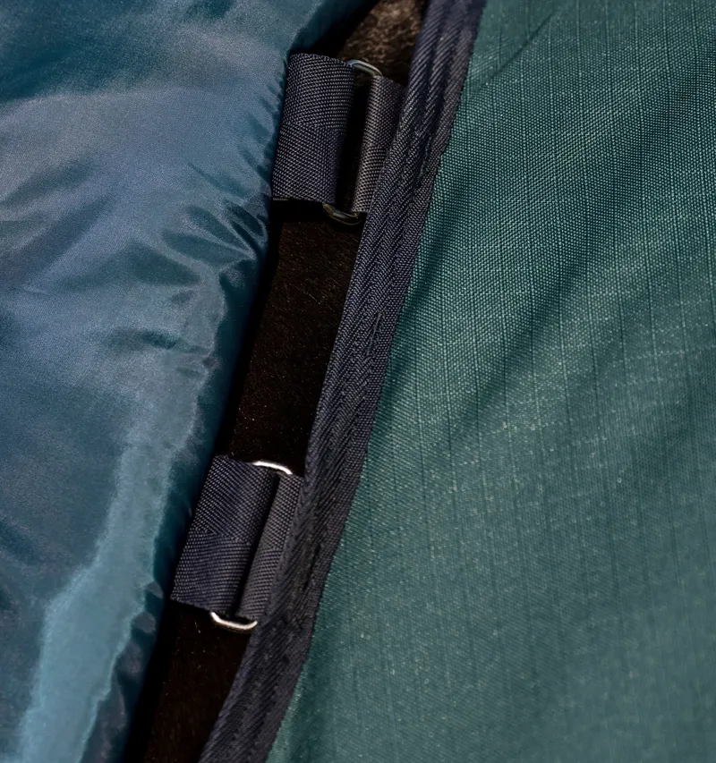 Horseware Amigo Ripstop 200g 900D Plus Pony Turnout Rug - Dynasty Green/Navy Silver-2