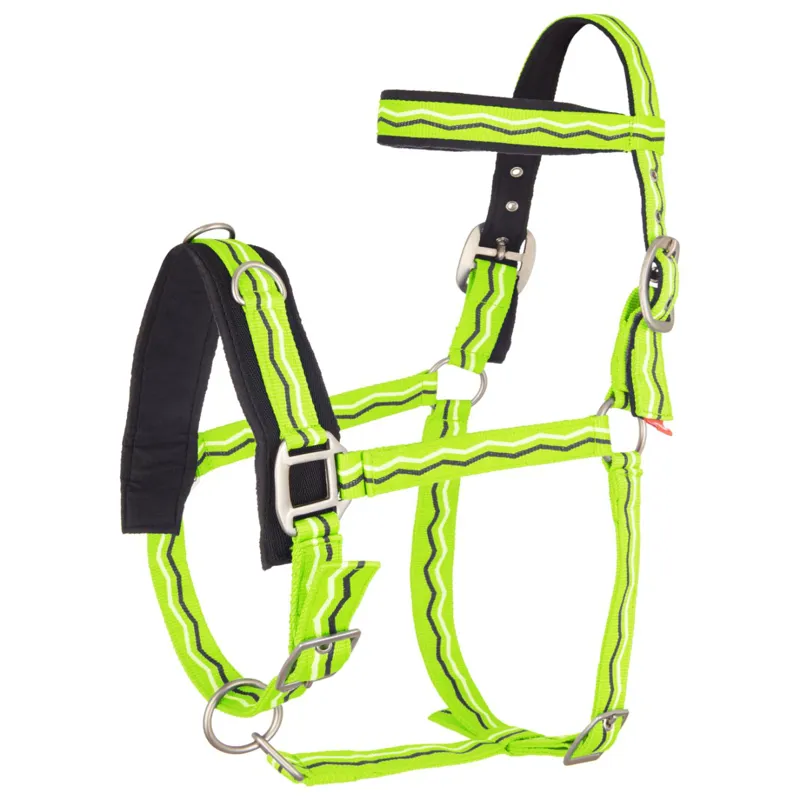 Imperial Riding Cavesson - Neon Green