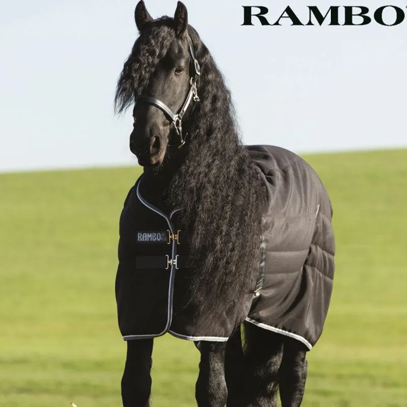 Horseware Rambo Stable Rug 400g Heavyweight - Black