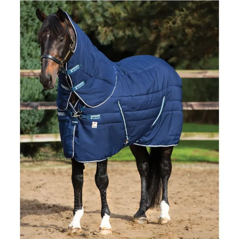 Horseware Rambo 450g Stable Plus Rug with Vari-Layer - Navy/Navy/White-1