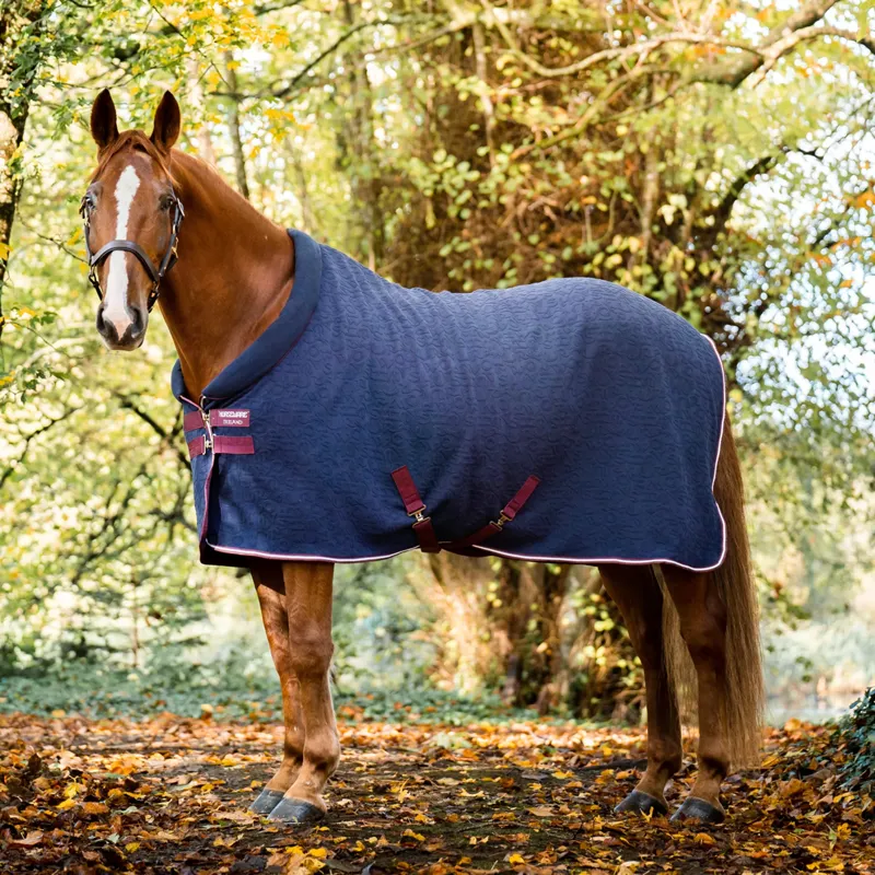 Advent Day 10 - Horseware Embossed Cosy Neck Cooler Rug - Navy HW Print