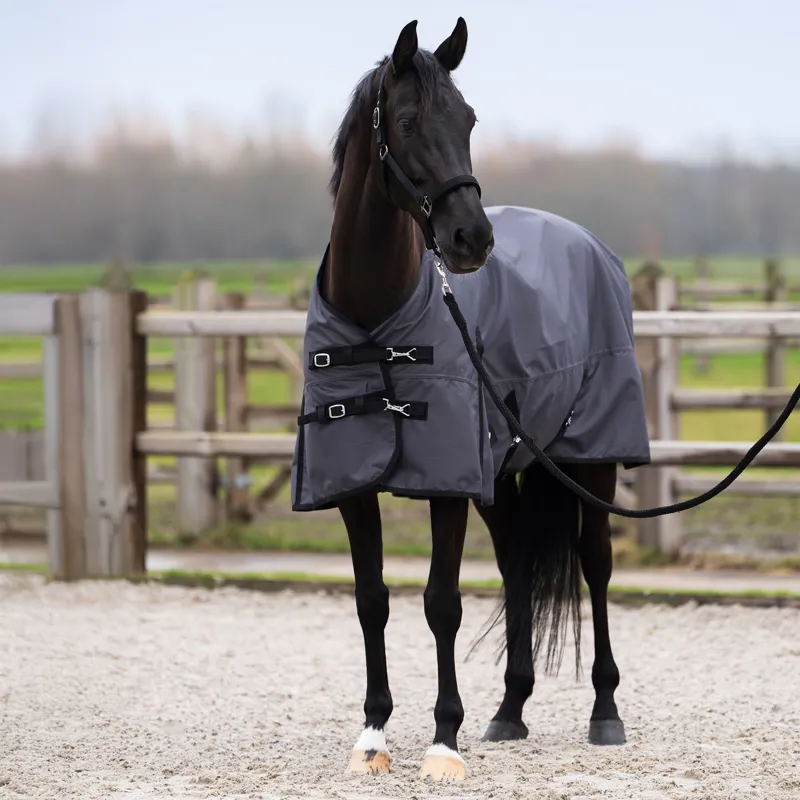 Imperial Riding Limited 100g Highneck Turnout Rug - Grey-1