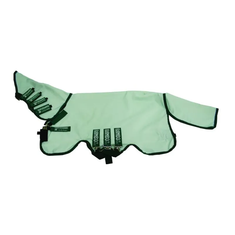 Horseware Rambo Pony Sweetitch Hoody Fly Rug - Ice Green/Green-1