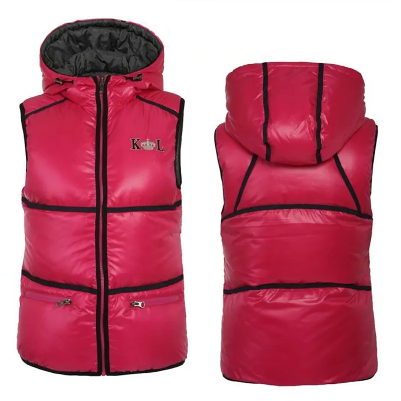 Kingsland Amelia Reversible Down Vest - Fuchsia Rose-1