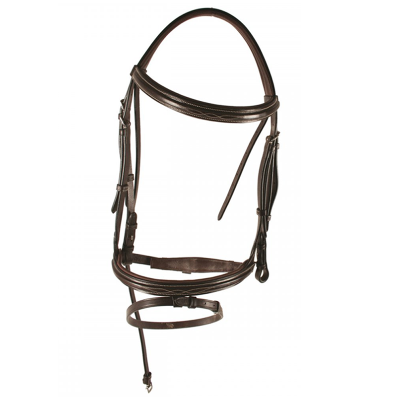 Horseware Amigo Deluxe Bridle with Rubber Reins - Brown-1