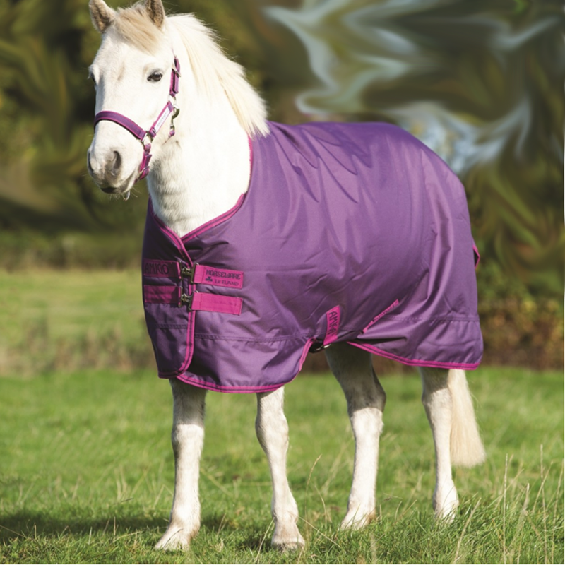 Horseware Amigo Pony Hero 6 Mediumweight Turnout Rug 200g - Berry/Fuschia-1