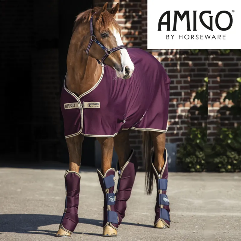 Horseware Amigo Ripstop Travel Boots - Fig/Navy/Tan