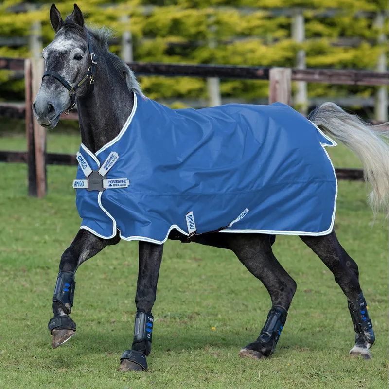 Horseware Amigo Hero 900 Lite 50g Disc Front Turnout Rug - True Navy/Bluebell/Gunmetal 