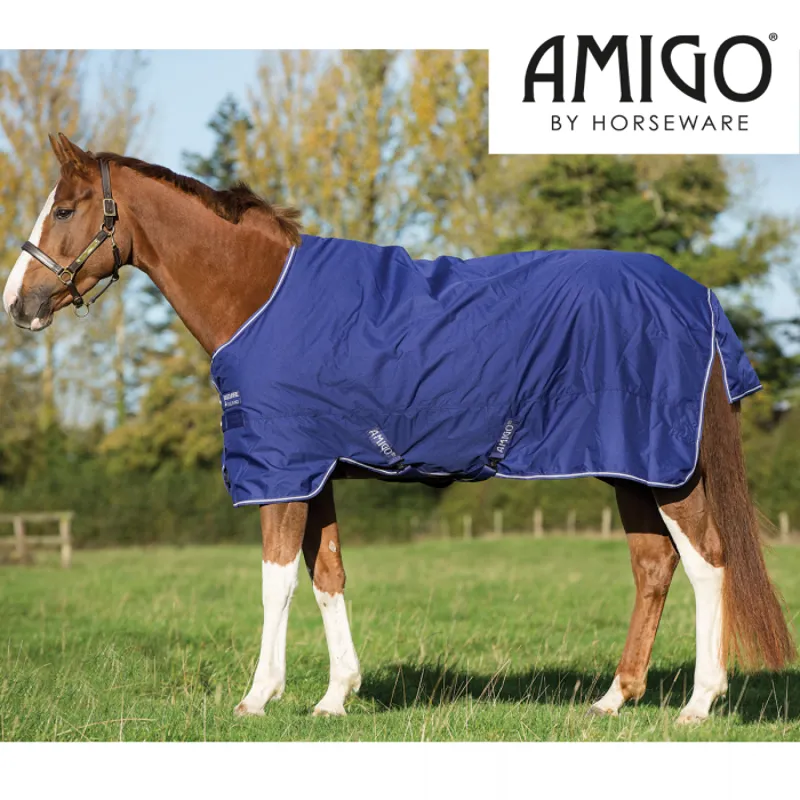 Amigo Hero 900 Original Lite Turnout Rug - Atlantic Blue/Atlantic Blue/Ivory
