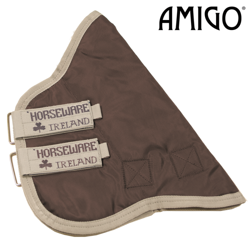 Horseware Amigo Bravo 12 Mediumweight Turnout Hood - 150g - Chocolate/Chocolate/Cream