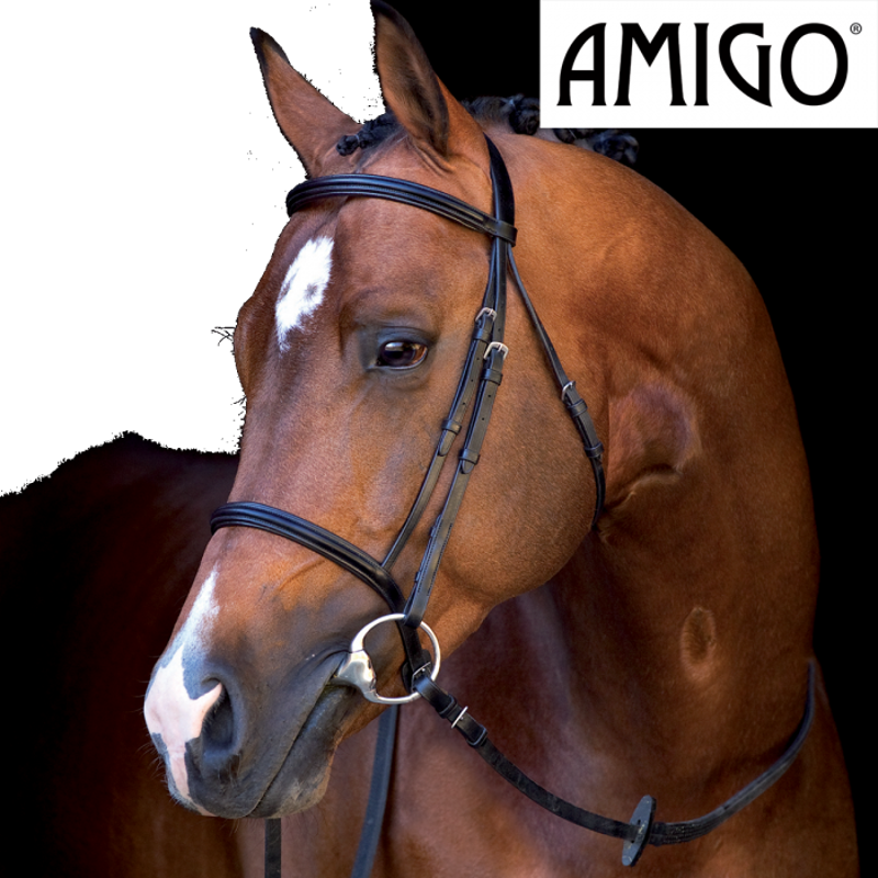 Horseware Amigo Mio Leather Bridle - Black-1